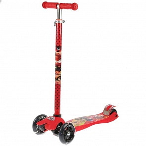 Самокат 3 колесный - Леди Баг, управление наклоном, колеса светятся (JP-MG-03M-LBG)