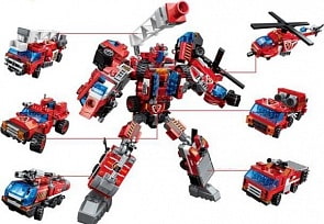 Конструктор Blockformers Connector – Брандсбот, 6 вариантов (1Toy, Т18962D)
