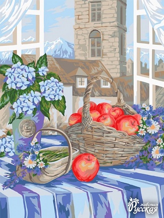 Рисование по номерам на холсте - Яблочный урожай 