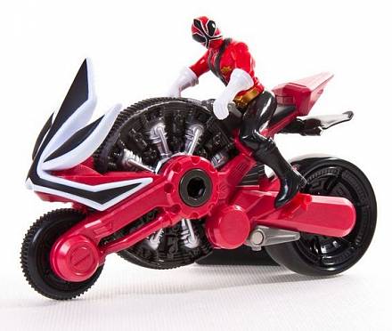 Игрушечный мотоцикл для могучего рейнджера, в комплекте с фигуркой 