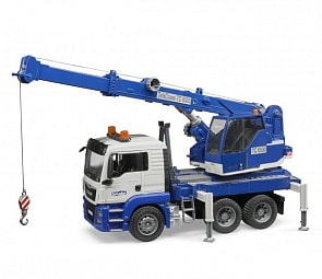 Автокран Bruder MAN TGS, свет и звук (Bruder, 03-770) 