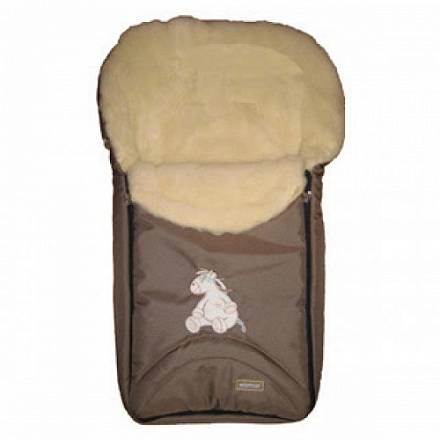 Спальный мешок в коляску №07 - North pole, коричневый 