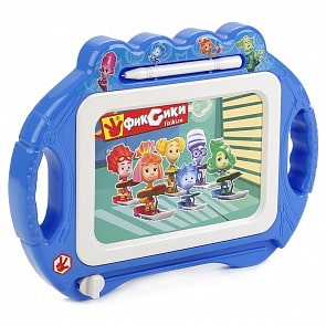 Магнитная доска для рисования - Фиксики, 20 х 15 см, ч/б поле (Играем вместе, B247-H27006-FIX)