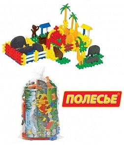Конструктор Самоделкин-Зоопарк, 117 эл. (Полесье, П-0811)