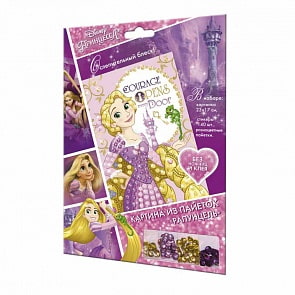 Аппликация из пайеток Disney Princess™ – Рапунцель (Origami, 03191-OR)