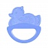Погремушка с эластичным прорезывателем Canpol - Уточка, голубой, 0+  - миниатюра №1