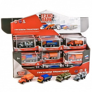 Модель машины – Грузовой транспорт, 7,5 см (Технопарк, CT10-151+CT11-269(WB) (ассортимент)