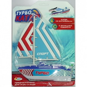 Турбо Катер на батарейках, с функцией поворота (Играем вместе, B1304403-R)