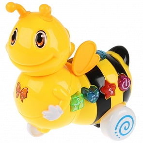 Музыкальная каталка – Пчелка, со световыми эффектами (Умка, B1351373-R)