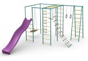 Детский спортивный комплекс Классик 2 с горкой + ТР (СпортОкей, СГ000001286)