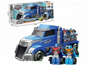 Игрушка-трансформер - Трейлер, голубой, 45 см (1toy, Т19436)