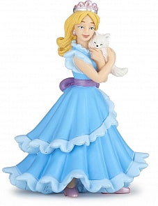 Фигурка Принцесса в голубом с кошкой (Papo, 39125_papo)