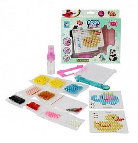 Набор для творчества Aqua pixels - Зоопарк, 347 деталей (1toy, Т15235)