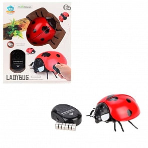 Интерактивная Божья коровка на радиоуправлении, световые эффекты (Junfa Toys, 9922)