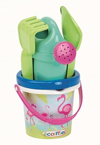 Детский набор для песочницы - Фламинго ведерко с аксессуарами (Ecoiffier, ECO681)