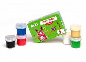 Краски гуашевые - Craft and joy, 6 цветов по 10 мл, 60 мл (Arti, К000261)