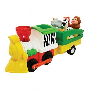 Интерактивная развивающая игрушка Паровозик с животными (Kiddieland, KID 052704veg)