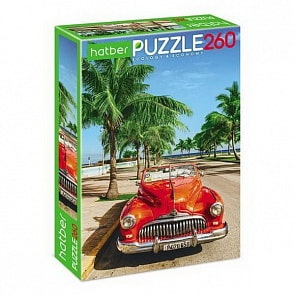 Пазлы Eco 260 элементов – Ретро автомобиль (Hatber, 260ПЗ4-22230)