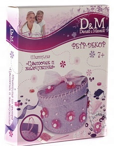 Набор шкатулка "Круглая Сиреневая" (Docha&Mama, 3272d&m)
