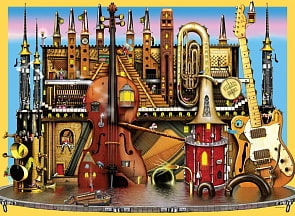 Пазл - Музыкальный замок XXL, 100 деталей (Ravensburger, 10524)