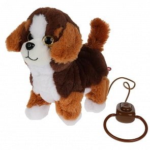 Интерактивный Щенок Оливер 22 см ходит с поводком озвученный (Мой питомец, HTL2412A)