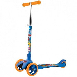 Трехколесный самокат – Супер Крылья, полиуретановые колеса, нагрузка до 25 кг, оранжевый (Next, MINI203-SUW-2sim)