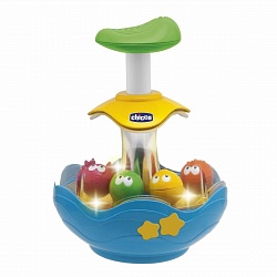 Развивающая игрушка – Юла Aquarium, свет и звук (Chicco, 70074st) - миниатюра
