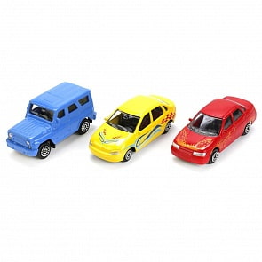 Русские модели машин 7,5 см в банке, металлические (Технопарк, SB-17-42CDU-1)