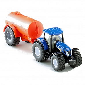 Трактор с прицепом-цистерной (Siku, 1945k)