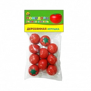 Игровой набор деревянный из серии Учимся считать – Помидоры, 10 шт. (Рыжий кот, ИД-1570)
