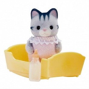 Sylvanian Families. Малыш Серый Котенок (Epoch, 3552st)