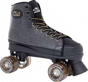 Ролики Roller Skates Black Glamour, размер 38, черные (Hudora, 13092)