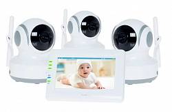 Видеоняня Ramili Baby RV900X3, 3 камеры - миниатюра