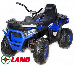 Детский электроквадроцикл Qwatro 4х4 ToyLand XMX607 синего цвета - миниатюра