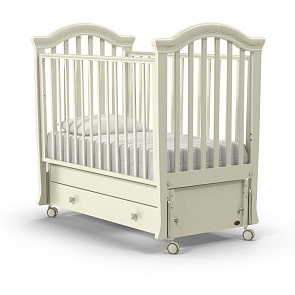 Детская кровать Nuovita Perla swing продольный, ваниль (Nuovita, NUO-PERS_071)