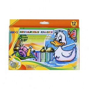 Набор витражных красок – Утенок, 10 цветов (Amos, 18689)