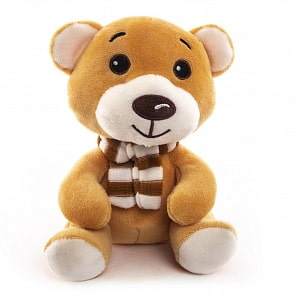 Мягкая игрушка - Мишка в шарфике, 19 см (Button Blue, 40-SY7705-15)