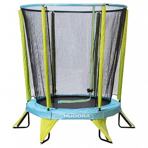 Батут Kindertrampolin Safety 140 с защитной сеткой (Hudora, 65611)
