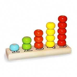 Пирамидка-счеты, 15 деталей (Alatoys, ПСЧ3001)