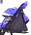 Санки-коляска Snow Galaxy - City-1 - Серый Зайка, цвет фиолетовый, на больших колесах Ева, сумка, варежки  - миниатюра №7