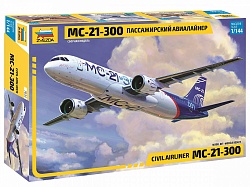 Сборная модель - Пассажирский Авиалайнер МС-21-300 (Звезда, 7033) - миниатюра