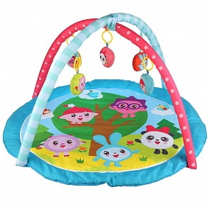 Детский игровой коврик - Малышарики с мягкими игрушками-пищалками на подвеске (Умка, B1845936-RB-M)