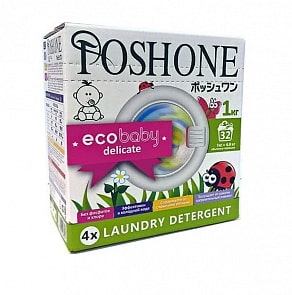 Стиральный порошок для детских деликатных тканей - Ecobaby Delicate, 1кг (Posh One, 390-41-928802)