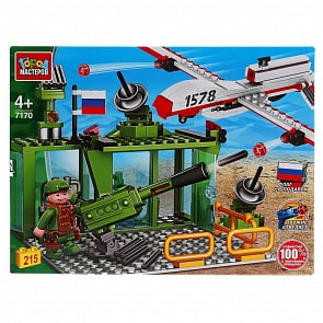 Конструктор Город мастеров - Атака дрона на военную базу, с фигуркой, 215 деталей (Город мастеров, 7170-KK)