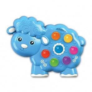 Музыкальная игрушка из серии Веселушки – Овечка, свет и звук (Азбукварик, 29025-0)
