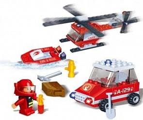 Игровой конструктор Пожарный (BANBAO, 8129)