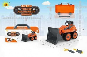 Машинка из серии Сделай сам - Трактор, в чемоданчике (Junfa Toys, 0590-2)