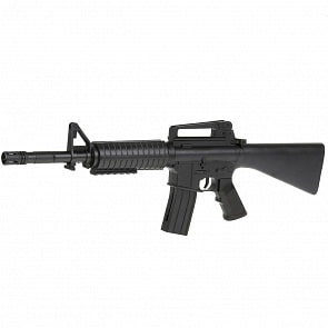 Автомат с глушителем, съемный магазин, с пульками (1B01572)