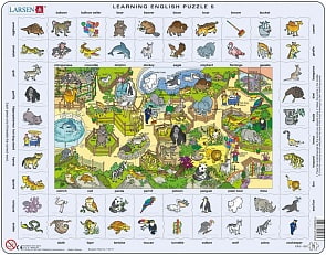 Пазл - Изучаем английский 5, 70 элементов (Larsen, EN5k)