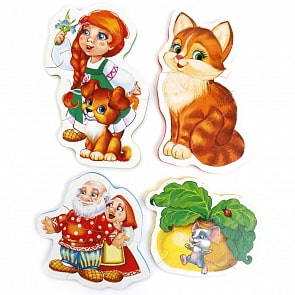 Макси-пазл - Репка, 4 детали (Умка, 4690590141199)